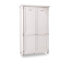 Armadio - Un armadio con due ante - - l' appendiabiti all'interno ? illuminato con una luce a led - Dimensioni: Larghezza: 122 cm Altezza: 203 cm Profondit?: 58 cm - [Set Rosa] - (DF11)