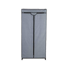axentia Armadio Pieghevole, Materiale: Legno, Nero/Grigio, ca. 75 x 150 x 50 cm