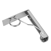 Raguso - Clip per tovaglia in acciaio inox, triangolo, colore: Argento