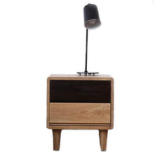 Elegante Semplicità Tavolino Comodino 2Drawer Design Organizzatore Di Stoccaggio in Legno Comodino Comodino Semplice per Camera da Letto, DTTX001