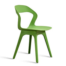 zvcv Sedia per Computer di casa, sedie da Pranzo semplici ergonomiche in plastica per Ufficio, Sala da Pranzo, Cucina, Camera da Letto, Grigio