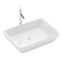 Lavabo in ceramica di design, 59,4 cm x 43,9 cm x 12,7 cm, per bagni