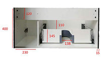 Mobile da bagno sospeso DANA 850 - design leggermente arrotondato - antracite, Piletta Pop-up:Con piletta Pop-up