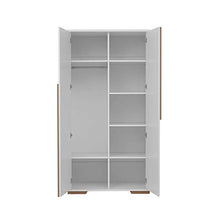 Armadio 2 ante Pinio Snap - Bianco e legno
