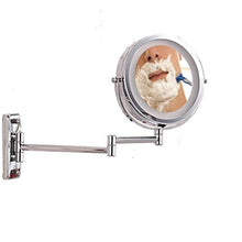 AJH Specchi per Il Trucco Specchio per Il Trucco Specchio per Il Trucco a LED con Base di aspirazione, specchi Portatili Specchi da Viaggio girevoli a 360 Gradi con specc