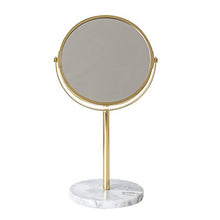 WUYANJUN Specchio cosmetico bifacciale con base in marmo, elegante e bello, specchio trasparente, adatto per bagno e camera da letto.