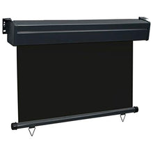 vidaXL - Tenda da sole laterale per balcone, 80 × 250 cm, colore: Nero