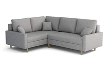 La Petite Maison - Divano angolare convertibile con 2 cassetti, 230 x 72 x 180 cm, colore: Grigio chiaro