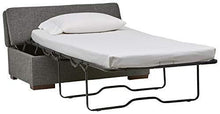 Marchio Amazon - Rivet, ottomana a divano-letto, stile moderno, larghezza 122 cm, colore grigio scuro - Arredi Casa