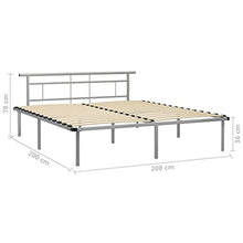 vidaXL Giroletto Grigio in Metallo 200x200 cm