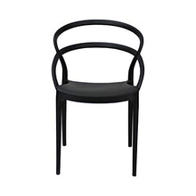 Totò Piccinni Sedie New Infinity, Moderne Design impilabile A85xL55xP52 (Nero, 2)