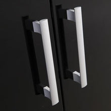 grafica ma.ro srl Mobile Bagno ARREDO Bagno 150 CM Butterfly Nero Laccato Doppio LAVABO con RUBINETTI Inclusi