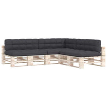 Buyounger Cuscini per Divano su Pallet 7 pz Antracite