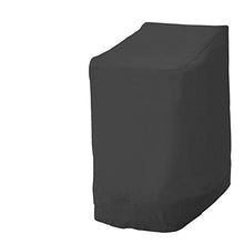 crossbroder Copertura per Sedie da Giardino Impermeabile e Pieghevole in 210D Oxford Telo Coprisedie da Esterno Resistente (210D Nero)