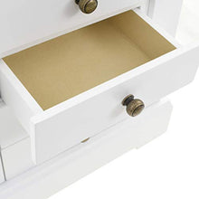 E E-NICES Armadietto per Gioielli con Specchio in MDF 25x13,5x34 cm