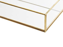 Beliani Svuota Tasche Decorativo in Vetro ed Oro Grenoble