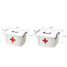 Scatola di primo soccorso, Scatola Medica in plastica per uso domestico, contenitore per medicinali, per dormitorio 33x24x19cm