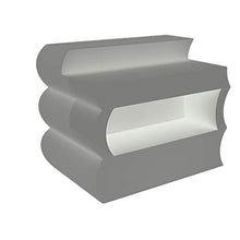 Kloris Bancone Lounge Bar per Interno ed Esterno in Resina Clipper Bianco con Illuminazione