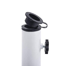 Tidyard Base Ombrellone Bianca 12 kg 48 cm in Ghisa, 48 x 33 cm Bianco