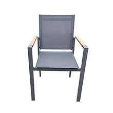 Poltrona Impilabile Giannutri in Alluminio - Grigio