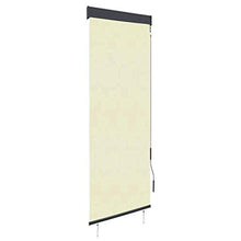 vidaXL - Tenda avvolgibile per esterni, 60 x 250 cm, colore: bianco crema
