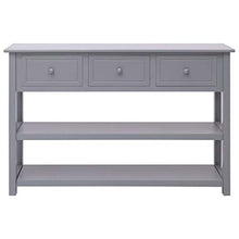 SKM Credenza Grigia 115x30x76 cm in Legno