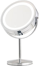 Sichler Beauty Specchio: Specchio cosmetico a LED, 2 superfici a Specchio, Pacco Batteria, Ingrandimento 3X / 7X (Specchio con Luce)