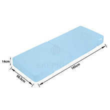G&H Pieghevole Letto singolo Pieghevole Materasso con Copertura Rimovibile Divano Letto Sedia Letto Letto, blu cielo, Singolo