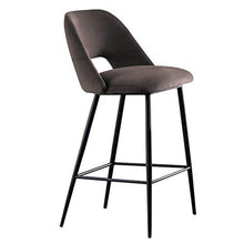 Y&MoD Sgabelli da Bar in Velluto Sedie Cucina Alta con Schienale e Gambe Metallo,Poggiapiedi Placcato Oro per Bar, Caffè,Carico massimo 130 kg/H