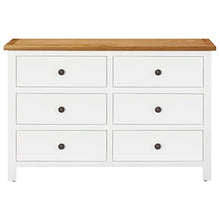Cassettiera 105x33,5x73 cm in Legno Massello di Rovere