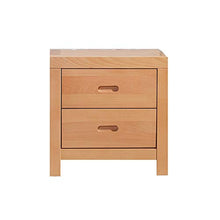 XiuHUa Comodino - Beech Moderno Nordic Camera da Letto Semplice Doppio cassetto Comodino Multi-Funzione di stoccaggio mobili ecologici, Dimensioni: 49X40x49cm Mobili da Camera da Letto