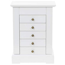 E E-NICES Armadietto per Gioielli con Specchio in MDF 25x13,5x34 cm