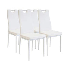 Albatros 2908 Salerno Set di 4 sedie da Pranzo, Bianco