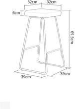 LWW Sgabelli, creativi Ferro battuto sgabelli, moderno e minimalista, bar sedia di legno solido Sgabello Alto Retro Stool Bar Stool,A