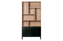 Green Farm - Armadio Chamberledge naturale con porte nere [fsc]