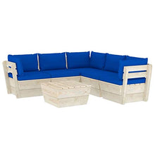 FAMIROSA Set Divani da Giardino su Pallet 6 pz con Cuscini Legno Abete-3538