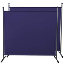 QUICK STAR 2 Pezzi Paravento da Giardino 180 x 178 cm Divisorio in Tessuto Balcone Protezione della Privacy Blu