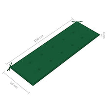 vidaXL Panca da Giardino con Cuscino 157 cm in Massello di Acacia
