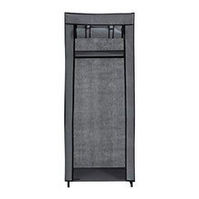Axentia Armadio Pieghevole, Acciaio Legato, Nero/Grigio, ca. 60 x 148 x 45 cm