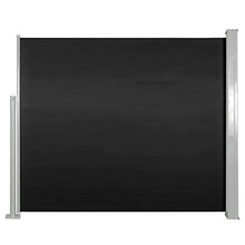 vidaXL Tenda da Sole Laterale Retrattile per Patio Privacy Automatica Schermo Parasole Frangivento 170x300 cm in Tessuto PU Grigia Telaio in Ferro