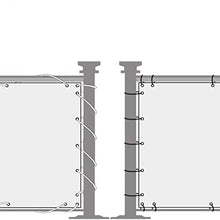 YIFANDU Copertura per Balcone 1x6m Impermeabile Rete per Balconi con Occhielli e Cordoncino per Balcone Giardino Protezione della, Color Crema