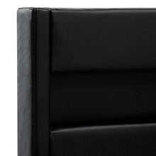 SKM Giroletto con LED Nero in Similpelle 160x200 cm (49kg)