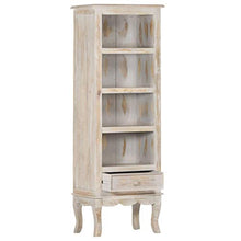 vidaXL Credenza Grigio 45x30x130 cm in Legno Massello di Mango