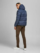 JACK&JONES JJDrew Piumino con Cappuccio Blu 12173867 M