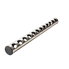 Portabottiglie da parete in acciaio inox con design creativo.
