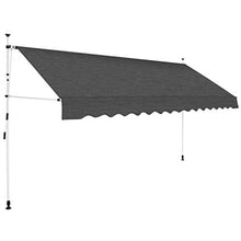 E E-NICES Tenda da Sole Retrattile Manuale 350 cm Antracite