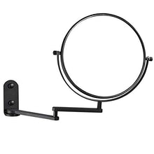 OMLTER Regolabile Pieghevole Specchio Parete, Doppio Lato Montaggio Parete 360° Girevole Specchio, 8" 1x / 3X Ingrandimento Specchio Trucco per Bagno E Hotel