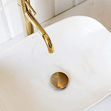Weare Home Scarico lavello in stile rétro semplice, in ottone, con piletta a pressione
