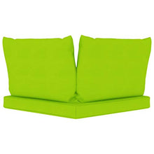 vidaXL Cuscini per Divano Pallet 3 pz Verde Brillante in Tessuto