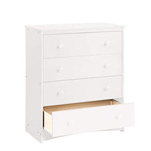 L.W.S Mobili per Camera da Letto Abbigliamento da Letto Comodino con cassettiera con 4 cassetti in Legno a 4 cassetti Armadio con manopole Rotonde in Legno